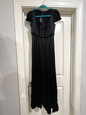 vintage Lip Service gothic corset maxi dress size small has odor
